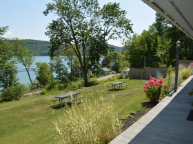 View of lake from front of Cottage 1